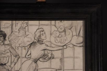 Pierre Georges JEANNIOT, Trois femmes aux...