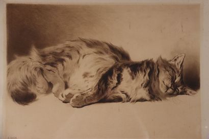 FerdinantOGER. (1872-1929) Paire de gravures...