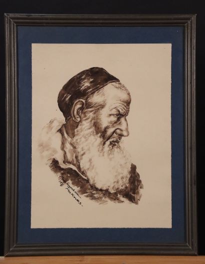 MAGDA (Active en 1936). Deux portraits d'Orientaux....