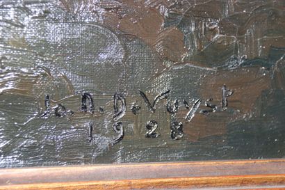 JOS NOC DE VUYST.1928. Signé en bas à droite,...