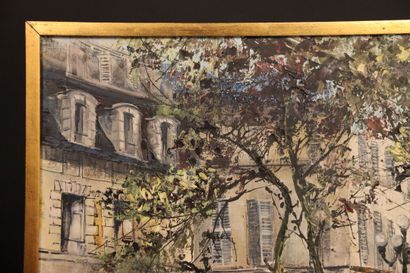 Gilles FABRE. Vue de la place Furstenberg....