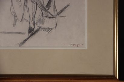 MANGUIN Henri (1874-1949) : Étude de nu....