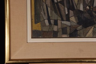 Jean SIGNOVERT(1919-1981) Composition abstraite....