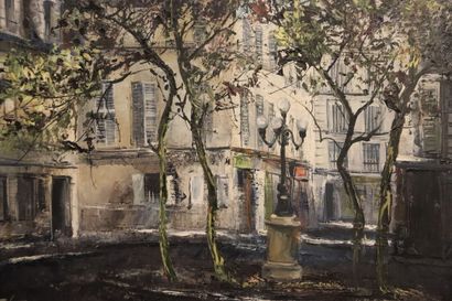 Gilles FABRE. Vue de la place Furstenberg....