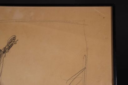 Alberto GIACOMETTI, d'après. Deux personnages....