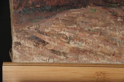 École du XIXe siècle. Paire de paysages orientaux,...