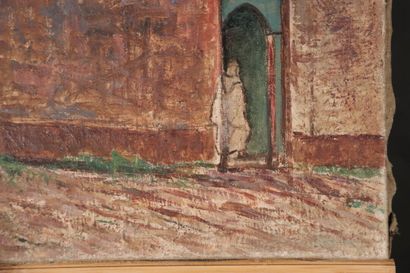 École du XIXe siècle. Paire de paysages orientaux,...