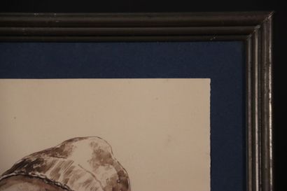 MAGDA (Active en 1936). Deux portraits d'Orientaux....