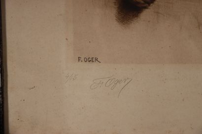 FerdinantOGER. (1872-1929) Paire de gravures...