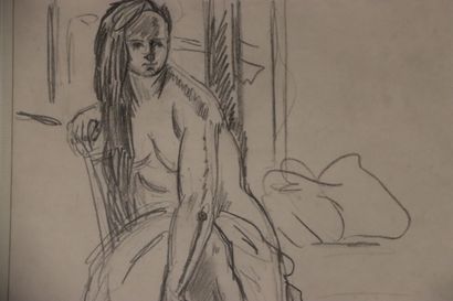 MANGUIN Henri (1874-1949) : Étude de nu....