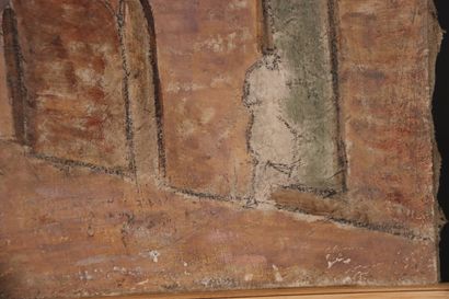 École du XIXe siècle. Paire de paysages orientaux,...