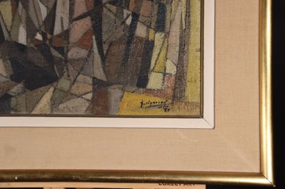 Jean SIGNOVERT(1919-1981) Composition abstraite....