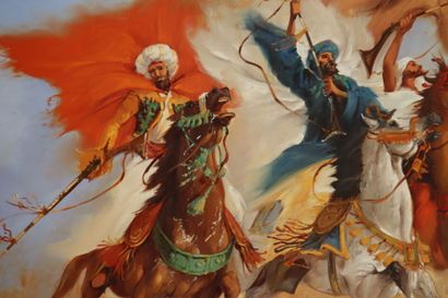 Georges COROMINAS. (1945). Fantasia à Marrakech....