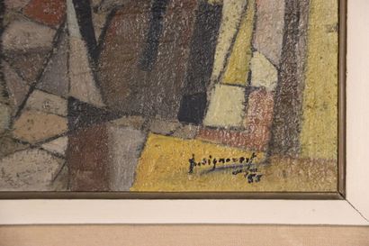 Jean SIGNOVERT(1919-1981) Composition abstraite....