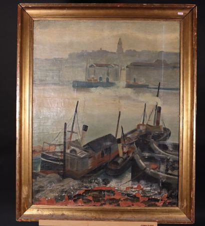 École du XXeme siècle. Péniches et barrages....