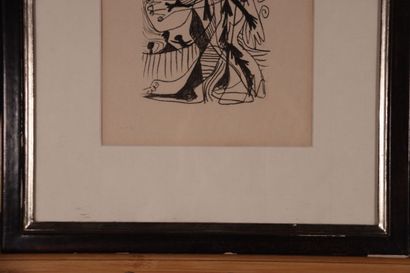 PICASSO ( d'après) Paire de Portraits. lithographies....