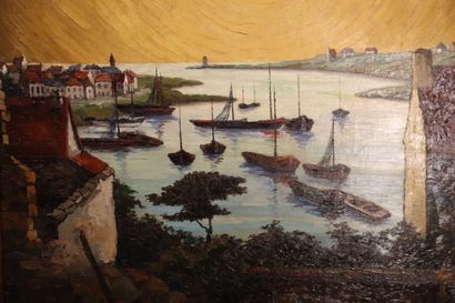 JOS NOC DE VUYST.1928. Signé en bas à droite,...