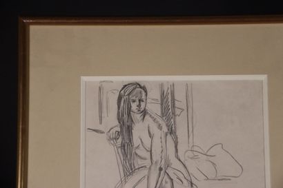 MANGUIN Henri (1874-1949) : Étude de nu....