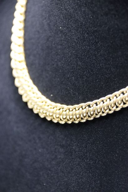 Collier à maille souple en or jaune (ER)....