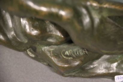 Thomas CARTIER (1879-1943) : Lion rugissant,...