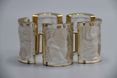 LALIQUE - Marie-Claude LALIQUE. Large bracelet...