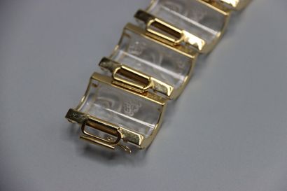 LALIQUE - Marie-Claude LALIQUE. Large bracelet...