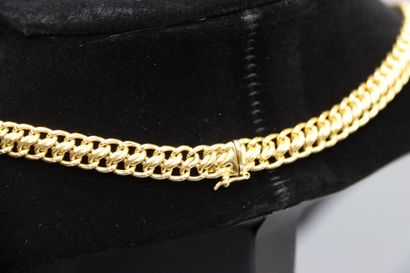 Collier à maille souple en or jaune (ER)....