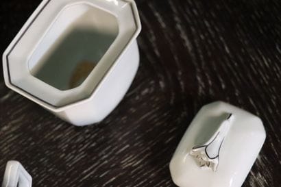Service de table octogonal en porcelaine...