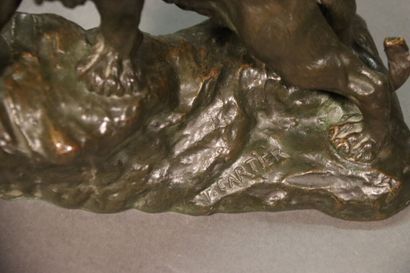 Thomas CARTIER (1879-1943) : Lion rugissant,...