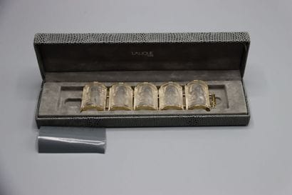 LALIQUE - Marie-Claude LALIQUE. Large bracelet...