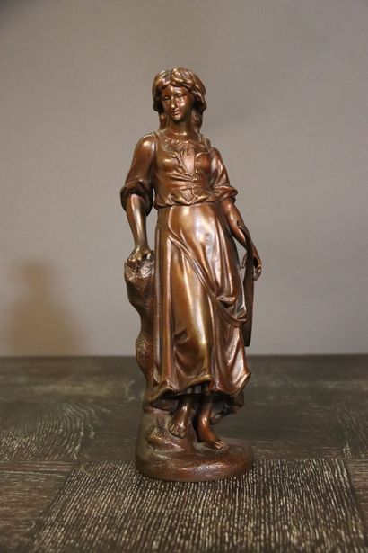 Henri GIRAUD (1805-1895). Bronze à patine...