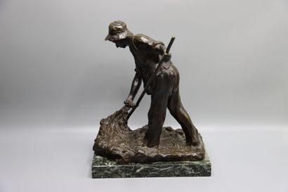 Jeanne CHATEIGNON (1876-1950) Le faneur,...