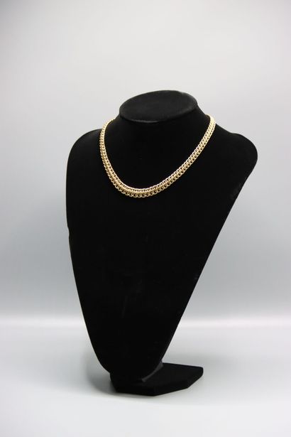 Collier à maille souple en or jaune (ER)....