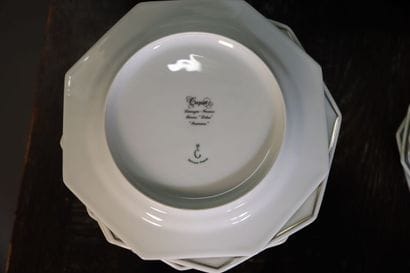 Service de table octogonal en porcelaine...