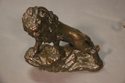 Thomas CARTIER (1879-1943) : Lion rugissant,...