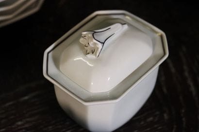 Service de table octogonal en porcelaine...