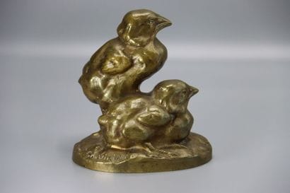 Charles VIRION (1865-1946), deux poussins

épreuve...