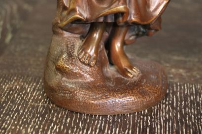 Henri GIRAUD (1805-1895). Bronze à patine...