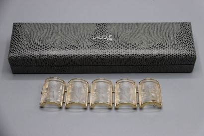 LALIQUE - Marie-Claude LALIQUE. Large bracelet...