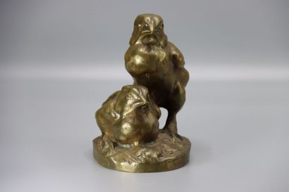 Charles VIRION (1865-1946), deux poussins

épreuve...