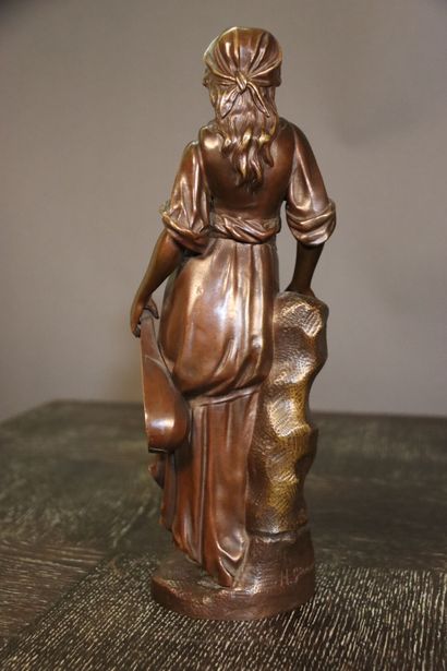 Henri GIRAUD (1805-1895). Bronze à patine...