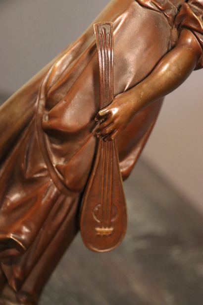 Henri GIRAUD (1805-1895). Bronze à patine...