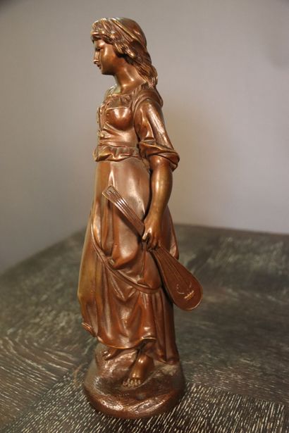 Henri GIRAUD (1805-1895). Bronze à patine...