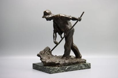Jeanne CHATEIGNON (1876-1950) Le faneur,...