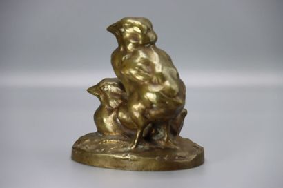 Charles VIRION (1865-1946), deux poussins

épreuve...