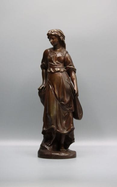Henri GIRAUD (1805-1895). Bronze à patine...