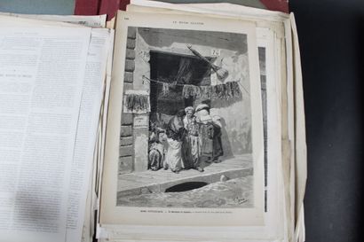 Fort Lot de Gravures réparties en trois chemises...