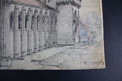 [DESSIN], Henri DEVERIN (1864 - 1922), SAINT-JOUIN-DE-MARNES,...