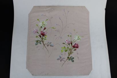 [DESSIN], Anonyme, Etudes de roses. XIXe...
