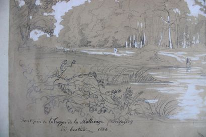 [DESSIN] , Edouard HOSTEIN (1804 - 1899),...